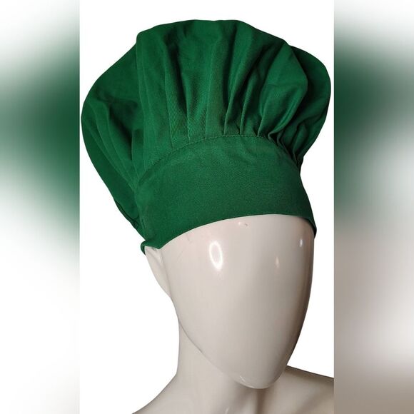 Chef Hat Cap Kitchen Accessories Green o/s - Picture 4 of 6